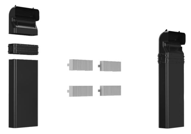 Аксесоар Bosch HEZ9VDKE1, Exhaust accessory starter kit ducted extraction, for worktop depths of 60 cm (or larger), with 4 acoustic filters