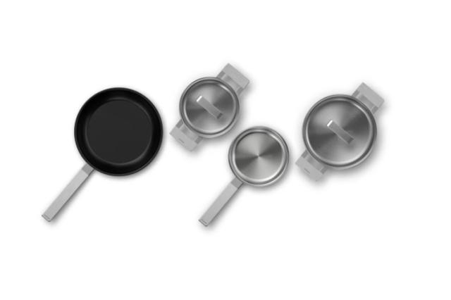 Аксесоар Bosch HEZ9SE040, Pro Induction cookware Set of 3 pots + 1 pan