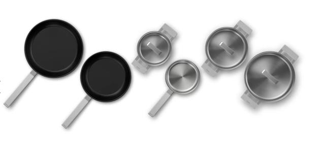 Аксесоар Bosch HEZ9SE060, Pro Induction cookware Set of 4 pots + 2 pans