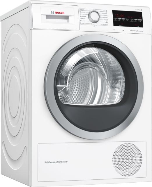 Сушилня Bosch WTW85461BY, Drying machine with heat pump technology; 9kg A++, SelfCleaning condenser, display, 64dB