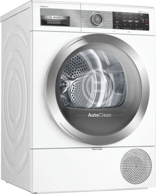 Сушилня Bosch WTX87EH0EU, Home profesional drying machine with heat pump technology; 9kg A+++, Home Connect, AutoClean, Smart Dry & Iron Assist, display, 62dB