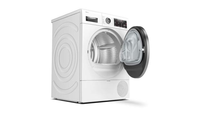 Сушилня Bosch WTX87KH1BY SER8 Tumble dryer with heat pump 9kg A++ / A cond., 62 dB, AutoClean, drain set, Iron Assist, interior light, HC, silver-black grey door