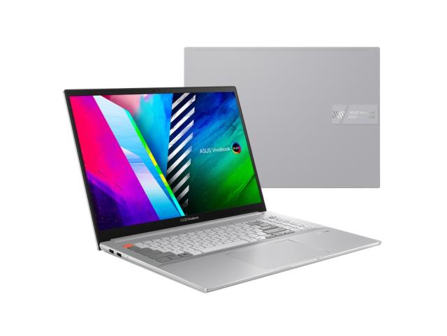 Лаптоп Asus Vivobook Pro X16 OLED, N7600ZE-OLED-L741X,Intel Core i7-12700H, 2.3 GHz (24M Cache, up to 4.7 GHz, 6P+8E cores), 16" 4K (3840 x 2400) OLED 16:10 aspect ratio,DDR5 32 GB(on BD),1TBPCIEG3 SSD, RTX3050 Ti 4 GB, Windows 11 Pro, Cool Silver
