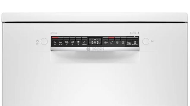 Съдомиялна Bosch SMS4HVW31E, Free-standing dishwasher 60cm E, VarioDrawer,  display, 46dB, Home Connect, white
