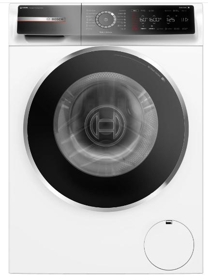 Пералня Bosch WGB256A0BY, SER8, Washing machine 10kg, A, 1600rpm, 49/70dB(A), i-DOS,  4D Wash, HC, Iron Assist, AntiStain Plus, LED Display, AquaStop, Interior light, waveDrum 70l, chrome-blackgrey door