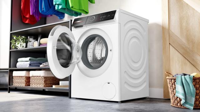 Пералня Bosch WGB256A0BY, SER8, Washing machine 10kg, A, 1600rpm, 49/70dB(A), i-DOS,  4D Wash, HC, Iron Assist, AntiStain Plus, LED Display, AquaStop, Interior light, waveDrum 70l, chrome-blackgrey door