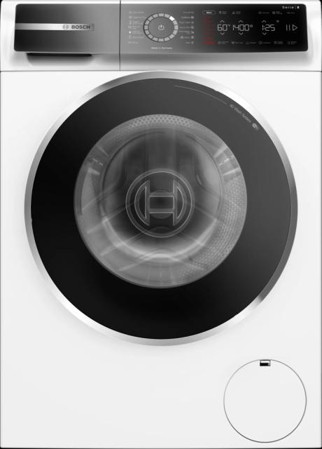 Пералня Bosch WGB25400BY, SER8, Washing machine 10kg, A-20%, 1400rpm, 47/70 dB(A), 4D Wash, HC, Iron Assist, AntiStain Plus, AquaStop, chrome-blackgrey door