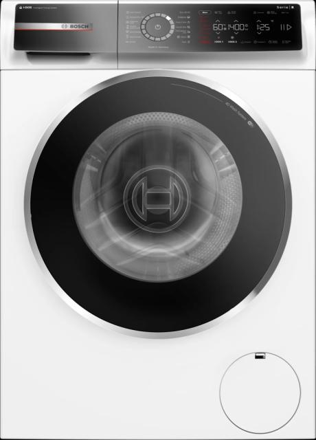 Пералня Bosch WGB244A0BY, SER8, Washing machine 9kg, A-20%, 1400rpm, 49/70dB(A), i-DOS, 4D Wash, HC, Iron Assist, AntiStain Plus, AquaStop, chrome-blackgrey door