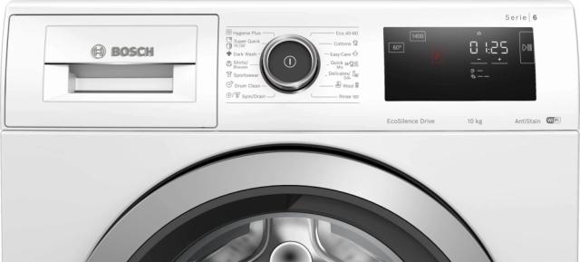 Пералня Bosch WAL28RH0BY, SER6, Washing machine 10kg, A, 1400 rpm, 52/74db(B), AntiStain 4, DirectSelect-Display, Interior light, waveDrum 70l, silver-blackgrey door, HC
