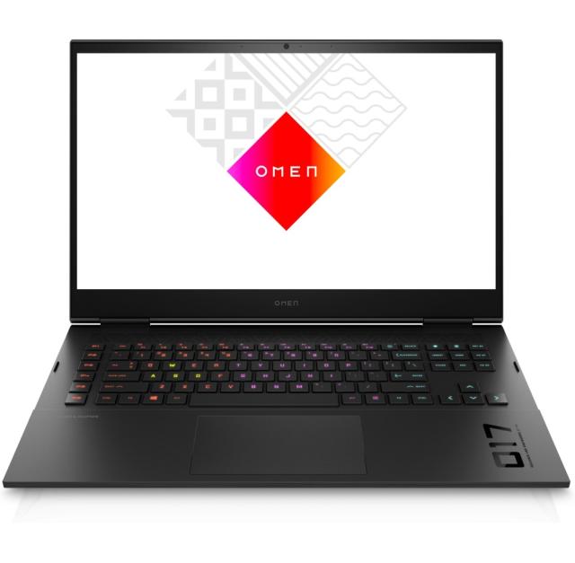 Лаптоп HP Omen 17-cm2001nu Shadow Black, (16-ядрен) Intel Core i7 13700HX(1.5Ghz, up to 5GH/30MB/24C), 17.3" FHD AG IPS 300nits 144Hz, 32GB 4800Mhz 2DIMM, 1TB PCIe SSD, NVIDIA GeForce RTX 4070 8GB, WiFi AX211 6E+BT 5.3, Free DOS