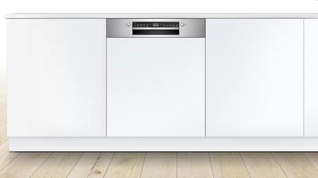 Съдомиялна Bosch SMI2ITS61E, SER2 Semi-integrated dishwasher, 60 cm, Energy efficiency E, Water consumption 9,5 l, capacity: 12 sets, 46 dB, AquaStop, Home Connect, Inner material: stainless steel/polynox
