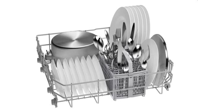 Съдомиялна Bosch SMI2ITS61E, SER2 Semi-integrated dishwasher, 60 cm, Energy efficiency E, Water consumption 9,5 l, capacity: 12 sets, 46 dB, AquaStop, Home Connect, Inner material: stainless steel/polynox