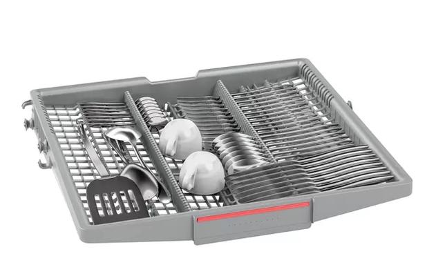 Съдомиялна Bosch SMI4HVS33E, SER4 Semi-integrated dishwasher, 60 cm, Energy efficiency D, Water consumption 9,5 l, capacity: 13 sets, 46 dB, AquaStop, ExtraDry, VarioFlex-baskets and Vario-drawer, Home Connect, Inner material: stainless steel/polynox