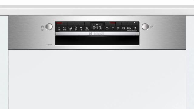 Съдомиялна Bosch SMI4HTS31E SER4 Dishwasher integrated E, Polinox, 9,5l, 12ps, 6p/4o, 46dB, Rackmatic, HC