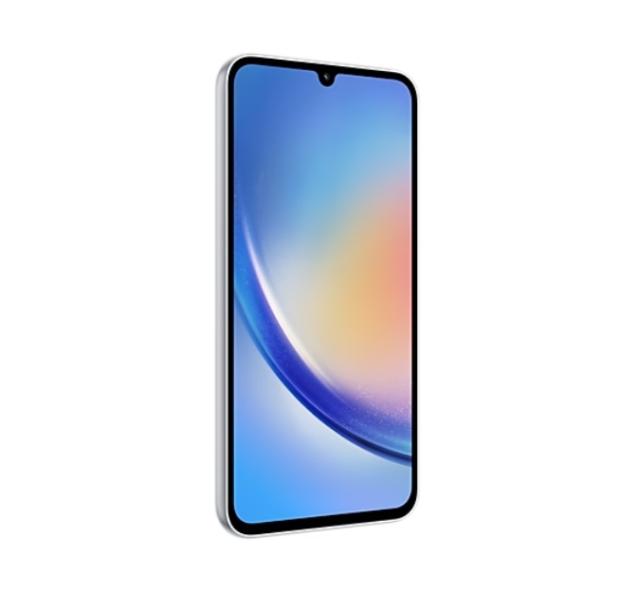 Мобилен телефон Samsung SM-A346 GALAXY A34 5G 256 GB, Octa-Core (2x2.6 GHz, 6x2.0 GHz), 8 GB RAM, 6.6" 1080x2340 120 Hz, 48.0 MP + 8.0 MP + 5.0 MP + 13.0 Selfie, 5000 mAh, Dual SIM, Silver