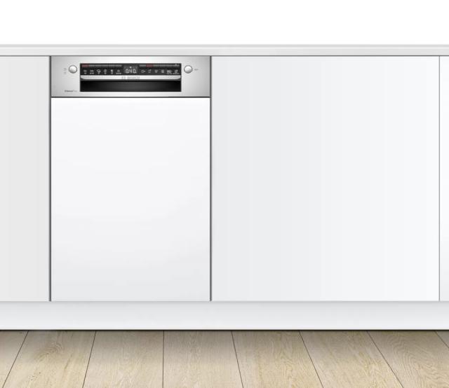 Съдомиялна Bosch SPI4HMS61E SER4 Dishwasher integrated 45cm, E, 9,5l, 10ps, 6p/4o, 44dB, 3rd drawer, Rackmatic, HC