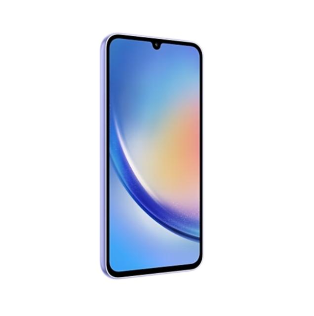 Мобилен телефон Samsung SM-A346 GALAXY A34 5G 256 GB, Octa-Core (2x2.6 GHz, 6x2.0 GHz), 8 GB RAM, 6.6" 1080x2340 120 Hz, 48.0 MP + 8.0 MP + 5.0 MP + 13.0 Selfie, 5000 mAh, Dual SIM, Violet