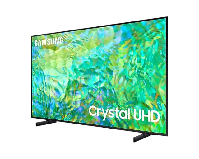 Телевизор Samsung 43" 43CU8072 4K UHD LED TV, SMART, Crystal Processor 4K, 2200 PQI, HDR 10+, Mega Contrast, Q-Symphony, Dolby Digital Plus , 3xHDMI, 2xUSB, Wi-Fi 5, Bluetooth 5.2, Frameless, Tizen, Black