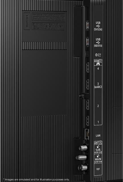 Телевизор Samsung 50" 50Q80C QLED , SMART, 3200 PQI, Dual LED, Direct Full Array 8x, Quantum HDR, HDR 10+, Dolby Digital Plus, Dolby 5.1 Decoder, Bixby, Bluetooth, 4xHDMI, 2xUSB, Frameless, Tizen, Carbon Silver