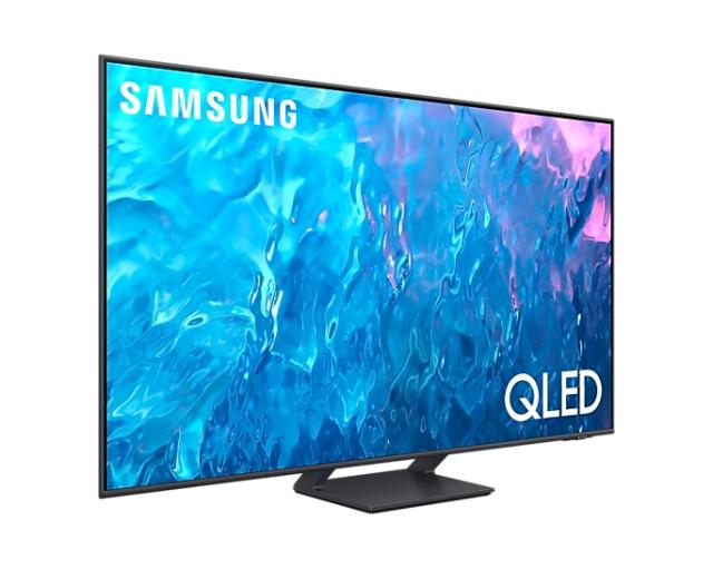 Телевизор Samsung 75" 75Q70 QLED FLAT, SMART, 3300 PQI, Direct Full Array 4X, QHDR 8X, HDR 10+, Freesync, Quantum 4K Processor, Dolby Digital Plus, DVB-T2CS2 x 2, Wireless, Network, PIP, 4xHDMI, 2xUSB, Charcoal Black