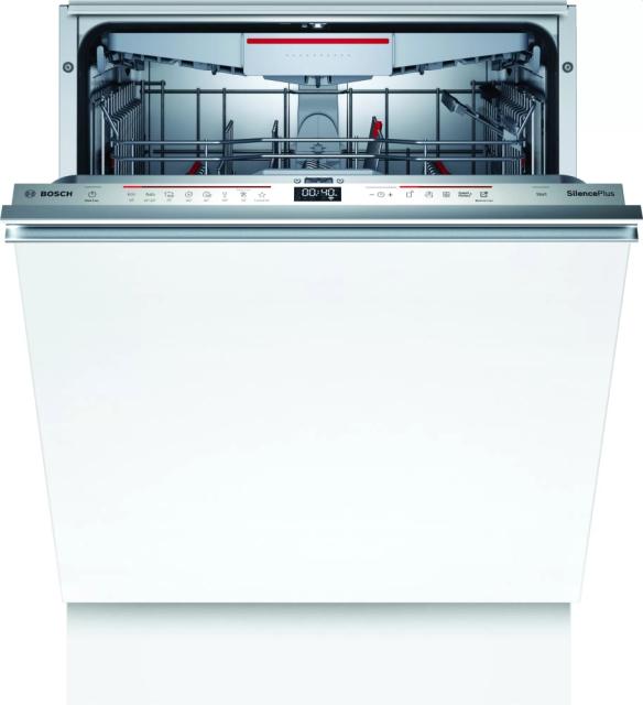 Съдомиялна Bosch SMD6ECX57E SER6 Dishwasher fully integrated, D, EcoDrying, 9,5l, 14ps, 8p/4o, 42dB, Silence 39dB, OpenAssist, display, 3rd drawer, TimeLight, HC