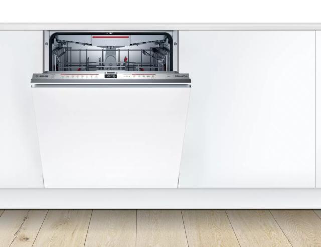 Съдомиялна Bosch SMD6ECX57E SER6 Dishwasher fully integrated, D, EcoDrying, 9,5l, 14ps, 8p/4o, 42dB, Silence 39dB, OpenAssist, display, 3rd drawer, TimeLight, HC