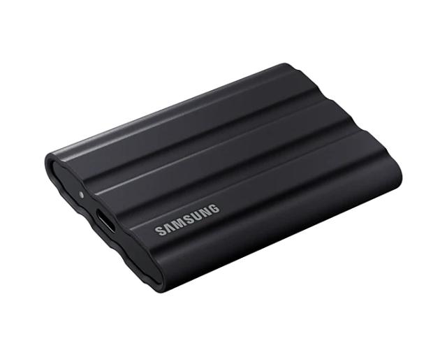 Твърд диск Samsung Portable NVME SSD T7 Shield 4TB , USB 3.2 Gen2, Rugged, IP65, Read 1050 MB/s Write 1000 MB/s, Black