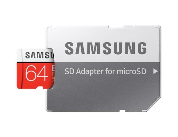 Памет Samsung 64GB micro SD Card EVO+ with Adapter, Class10, Read 100MB/s - Write 20MB/s