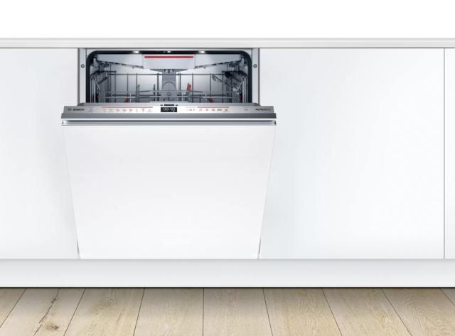 Съдомиялна Bosch SMV6ZCX49E SER6 Dishwasher fully integrated, C, Zeolith, 9,5l, 14ps, 8p/4o, 42dB, Silence 40dB, 3rd drawer, Extra Clean Zone, TimeLight, interior light, display, HC