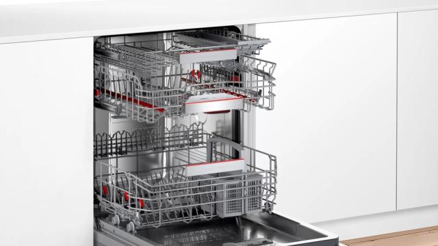 Съдомиялна Bosch SMV6EDX57E SER6 Dishwasher fully integrated, D, EcoDrying, 9,5l, 13ps, 8p/4o, 42dB, Silence 39dB, Extra Space 3rd basket, Extra Clean Zone, TimeLight, display, HC