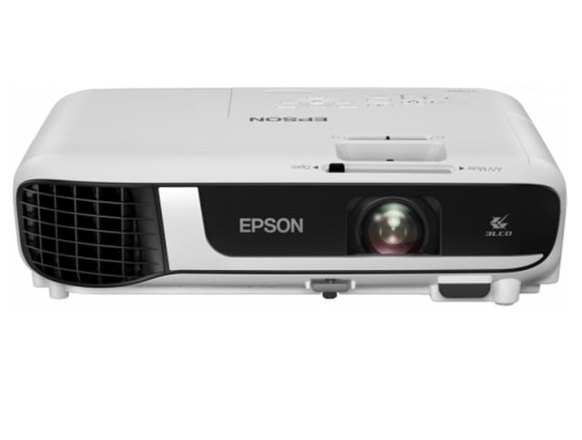 Мултимедиен проектор Epson EB-W51, WXGA (1280 x 800, 16:10), 4000 ANSI lumens, 16000:1, WLAN (optional), HDMI, USB 3:1 function, VGA, Speakers, Lamp warr: 12 months or 1.000 h, White + Elite Screen M99NWS1 Manual, 99" (1:1), 177.8 x 177.8 cm, White