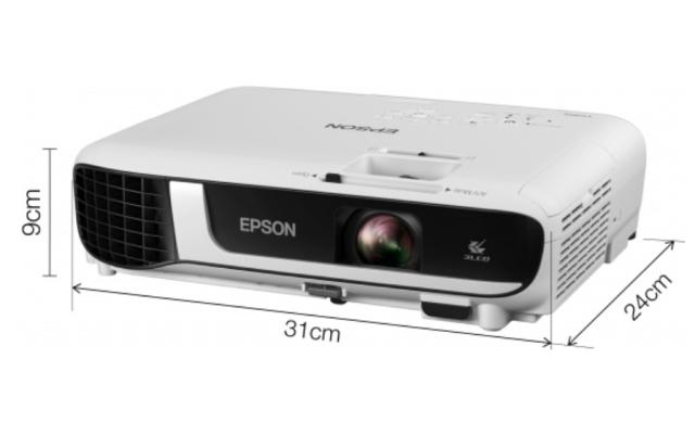 Мултимедиен проектор Epson EB-W51, WXGA (1280 x 800, 16:10), 4000 ANSI lumens, 16000:1, WLAN (optional), HDMI, USB 3:1 function, VGA, Speakers, Lamp warr: 12 months or 1.000 h, White + Elite Screen M99NWS1 Manual, 99" (1:1), 177.8 x 177.8 cm, White