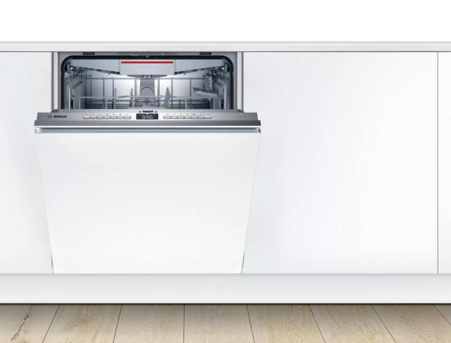 Съдомиялна Bosch SMV4HVX33E SER4 Dishwasher fully integrated, D, Polinox, 9,5l, 13ps, 6p/4o, 46dB, Silence 44dB, 3rd drawer, Rackmatic, HC