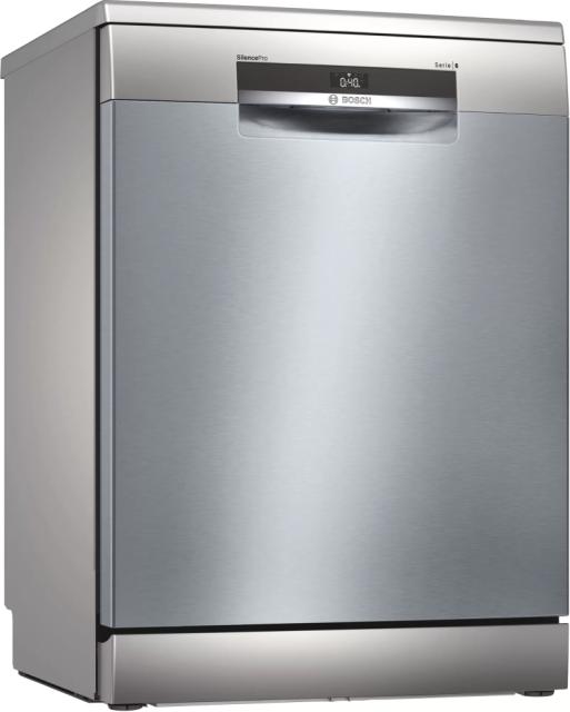 Съдомиялна Bosch SMS6ECI07E SER6 Free-standing dishwasher, D, EcoDrying, 9,5l, 14ps, 6p/4o, 38dB, Silence 36dB, 3rd drawer, inox, HC