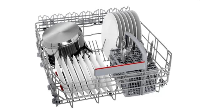 Съдомиялна Bosch SMS6EDI06E SER6 Free-standing dishwasher, D, EcoDrying, 9,5l, 13ps, 6p/4o, 42dB, Silence 39dB, Extra Space 3rd basket, Extra Clean Zone, inox, HC