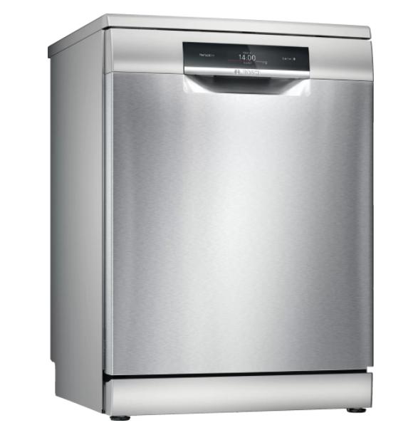 Съдомиялна Bosch SMS8YCI03E, SER8, Free-standing learning dishwasher, B, Zeolith, EcoDrying, 9,5 l, 14 ps, 8p/6o, 43 dB(B), Silence 41 dB, 3rd drawer, Extra Clean Zone, 2 TFT displays, interior light, PerfectDry, inox, Home Connect