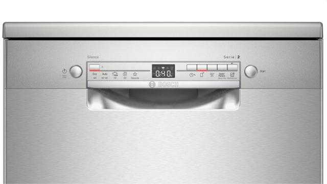 Съдомиялна Bosch SMS2ITI33E SER2 Free-standing dishwasher, E, Polinox, 10,5l, 12ps, 5p/3o, 48dB, inox, Start delay 24h, Height Adjustable Top Basket, HC