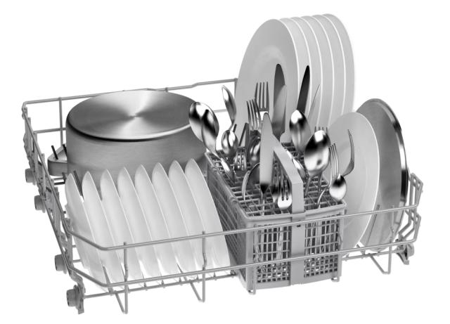 Съдомиялна Bosch SMS2ITI33E SER2 Free-standing dishwasher, E, Polinox, 10,5l, 12ps, 5p/3o, 48dB, inox, Start delay 24h, Height Adjustable Top Basket, HC