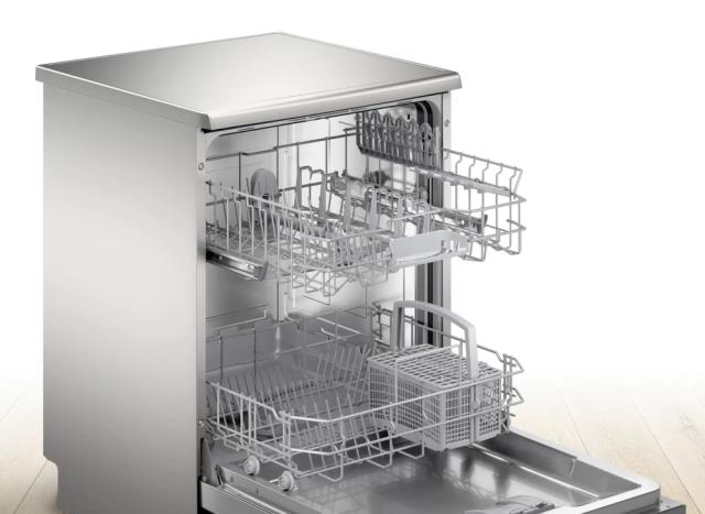 Съдомиялна Bosch SMS2ITI04E SER2 Free-standing dishwasher, E, Polinox, 10,5l, 12ps, 5p/3o, 50dB, inox, Start delay 9h, w/o Height Adjustable Top Basket, HC