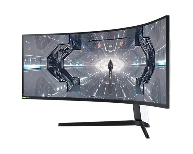 Монитор Samsung LC49G95T, 49" Odyssey GAMING, Curved VA QLED, 1000R, 240 Hz, 1ms GTG, 5120 x 1440, 32:9, 420cd/m2, 2xDP, HDMI, 2xUSB