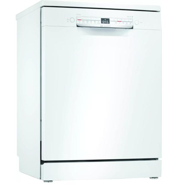 Съдомиялна Bosch SMS2HTW54E SER2 Free-standing dishwasher 60cm E, Vario-baskets,  display, 46dB, Home Connect, white