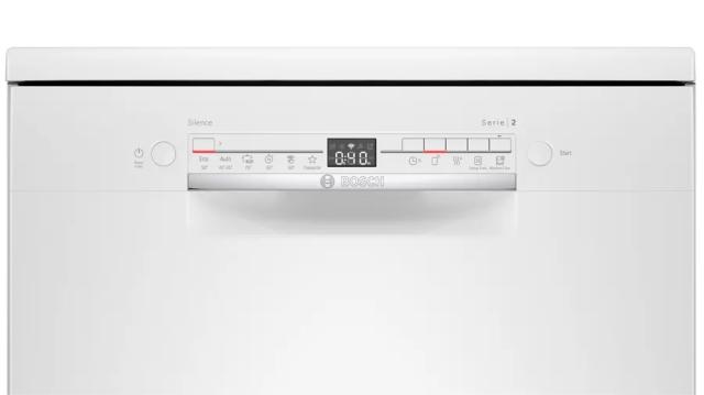Съдомиялна Bosch SMS2HTW54E SER2 Free-standing dishwasher 60cm E, Vario-baskets,  display, 46dB, Home Connect, white