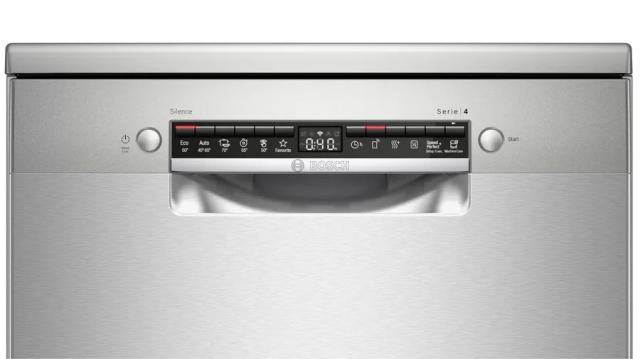 Съдомиялна Bosch SMS4HVI31E SER4 Free-standing dishwasher 60cm E, VarioDrawer,  display, 46dB, Home Connect, Inox