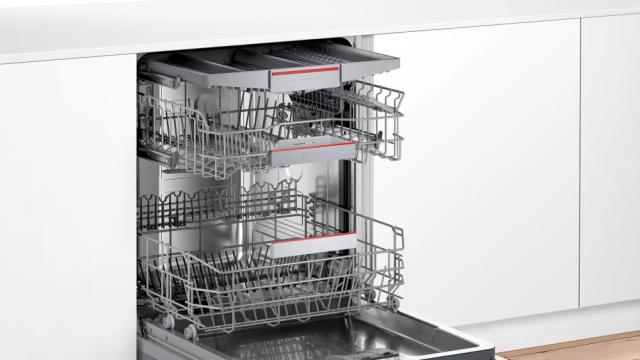 Съдомиялна Bosch SMV4ECX26E SER4 Dishwasher fully integrated, D, EcoDrying, 6,7l, 13ps, 6p/4o, 44dB, Silence 41dB, 3rd drawer, Rackmatic, HC