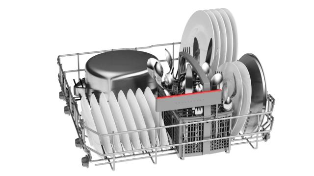 Съдомиялна Bosch SMV4HTX37E SER4 Dishwasher fully integrated, E, Polinox, 9,5l, 12ps, 6p/4o, 44dB, Silence 42dB, Rackmatic, HC
