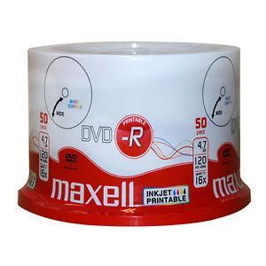Оптичен носител DVD-R MAXELL, 4,7 GB, 16x, 50 бр.