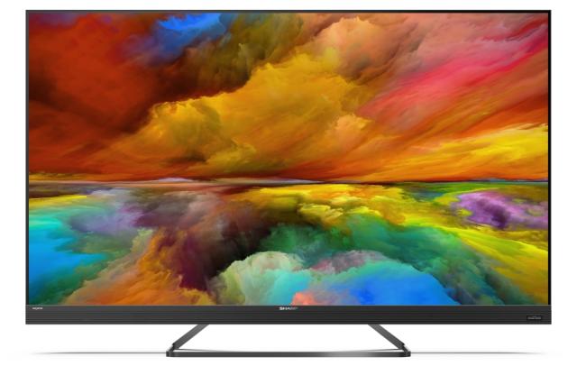 Телевизор Sharp 55EQ6EA, 55" LED  Android TV, 4K Ultra HD Quantum Dot 3840x2160 Frameless, AQUOS, 1 000 000:1, DVB-T/T2/C/S/S2, Active Motion 1000, HARMAN/KARDON, HDR10, Dolby Atmos, Dolby Vision, DTS:X, Google Assistant, Chromecast Built-in, 2xHDMI 