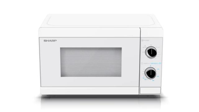 Микровълнова печка Sharp YC-MG01E-C, Manual control, Built-in microwave grill, Grill Power: 1000W, Cavity Material -steel, 20l, 800 W, Crystal White door, Defrost, Cabinet Colour: Crystal White