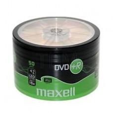 Оптичен носител DVD+R MAXELL, 4,7 GB, 16x, 50 бр.