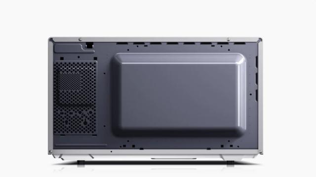 Микровълнова печка Sharp YC-MG51E-S, Fully Digital, Built-in microwave grill, Grill Power: 1000W, Cavity Material -steel, 25l, 900 W, LED Display Blue, Timer & Clock function, Child lock, Silver/Black door, Defrost, Cabinet Colour: Silver